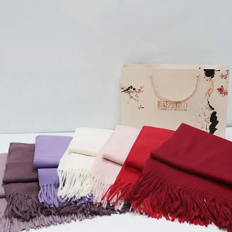 Шарф-шарф из пашмины однотонный шарф кашемира для женщин взрослых зимние продукты животного происхождения JPG 180*60 см