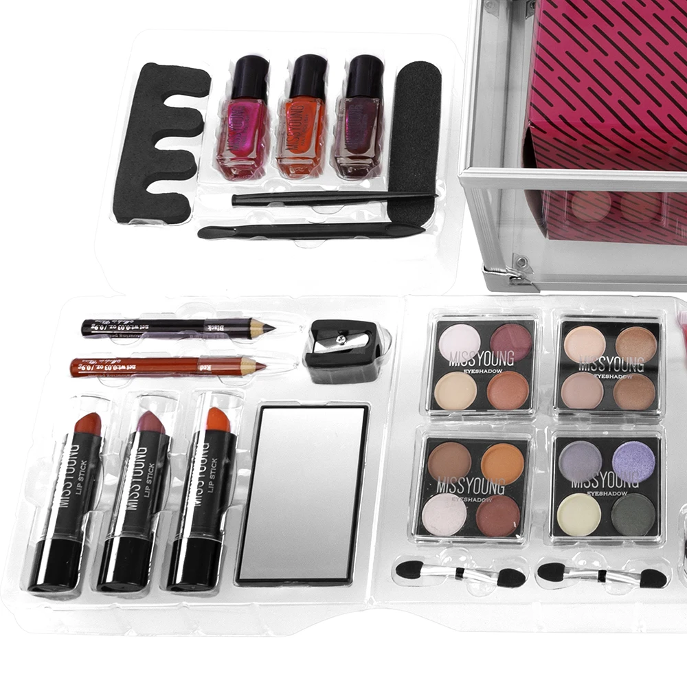 
Private Label Make Up Set Women Sets Packaging Type Professional Makeup Transparent box Kit 
