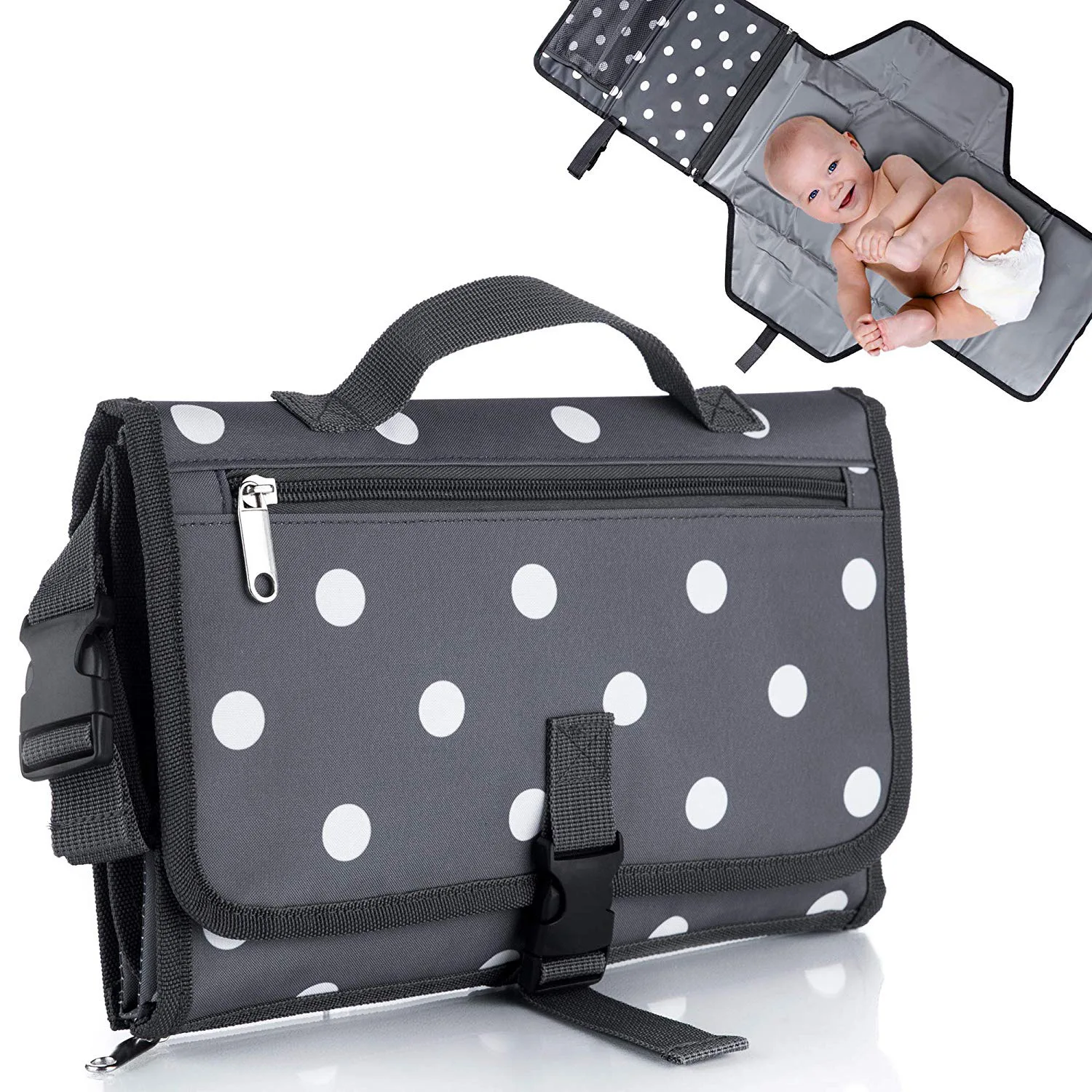 IVY Supply Wholesale Price Foldable Baby Changing Mat Bag Waterproof Outside Travel Portable Changing Pad