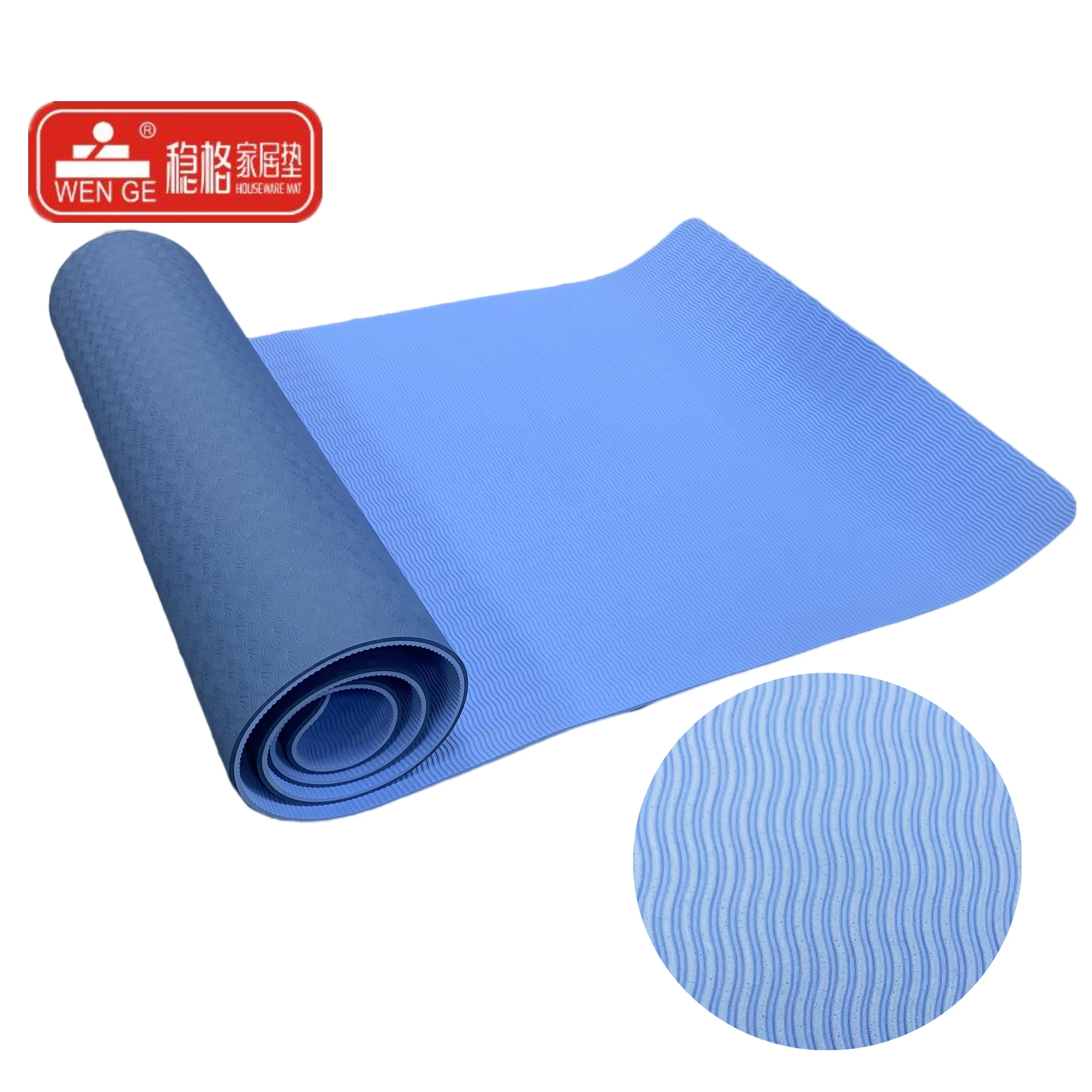 Hot selling TPE yoga mats that can exercise