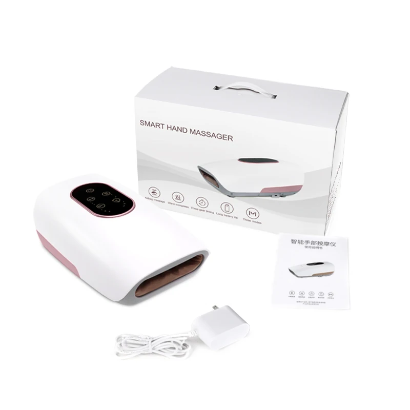 Cordless Electric Hand Massager For Massage Hand Air Compression With 6-Stage Pressure Point Heating Massage Machine