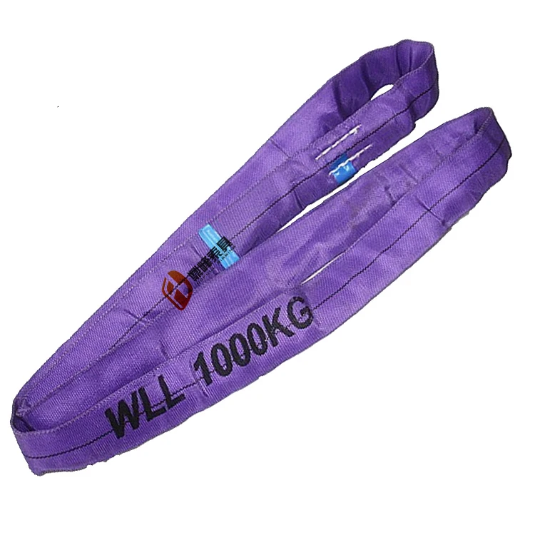 Оптовая цена и высокое качество, вместительный полиэфирный трубопровод, круглая лямка, ремень, подъемный ремень