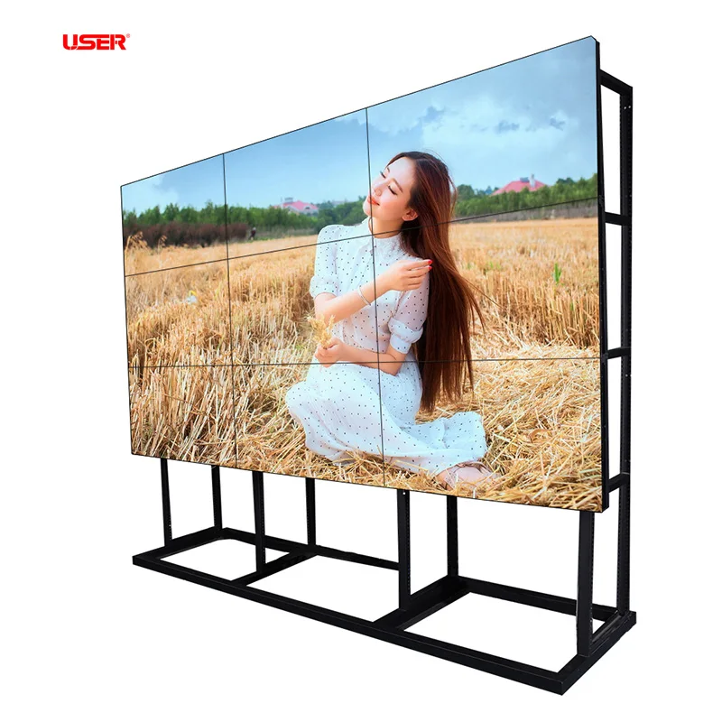 46 inch seamless tv wall,narrow bezel lcd video wall