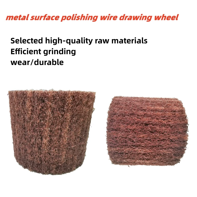 Nylon sponge metal surface drawing and deburring polishing wheel.