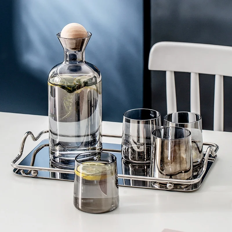 
Glass non-drip glass carafe cold drink glass kettle, tea/coffee maker and juice ice tea beverage kettle and decanter and service 