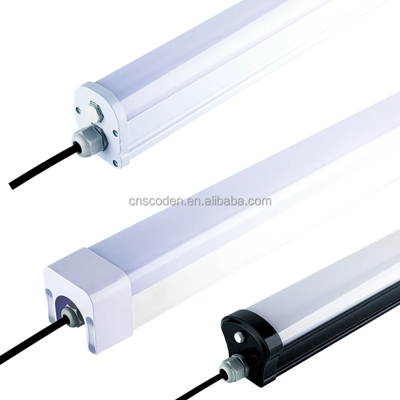 Indoor and Outdoor Waterproof IP65 LED Linear Vapor Proof Luminaire Tri-proof Lamp Fixture for Warehouses Made in China