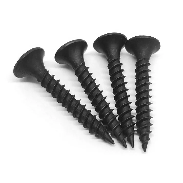 M4 Black galvanized cross head self tapping screw bugle flat head drywall screw