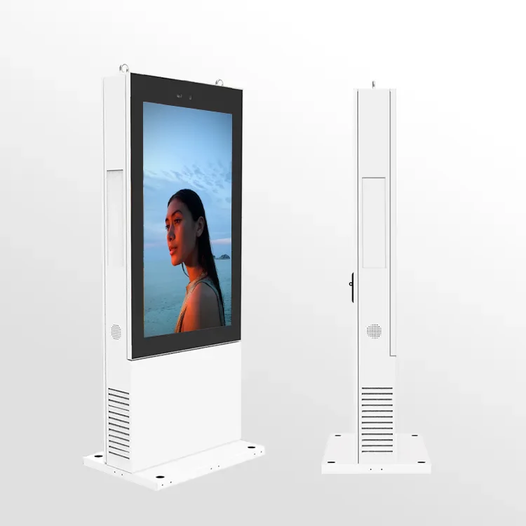 65inch Outdoor Floor Standing LCD Video Player Touch Screen Advertising Kiosk Playing Shopping Digital Signage 4k HD