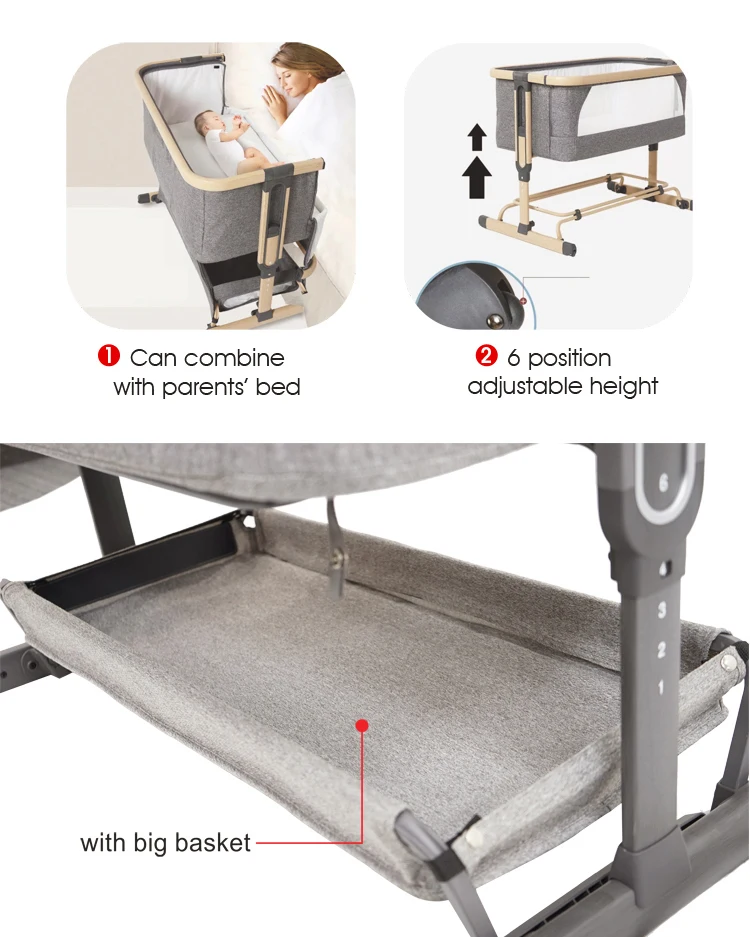 
30%off Multi Function Foldable Portable Baby Bedding Set Playpen Bed Luxury Baby Crib 