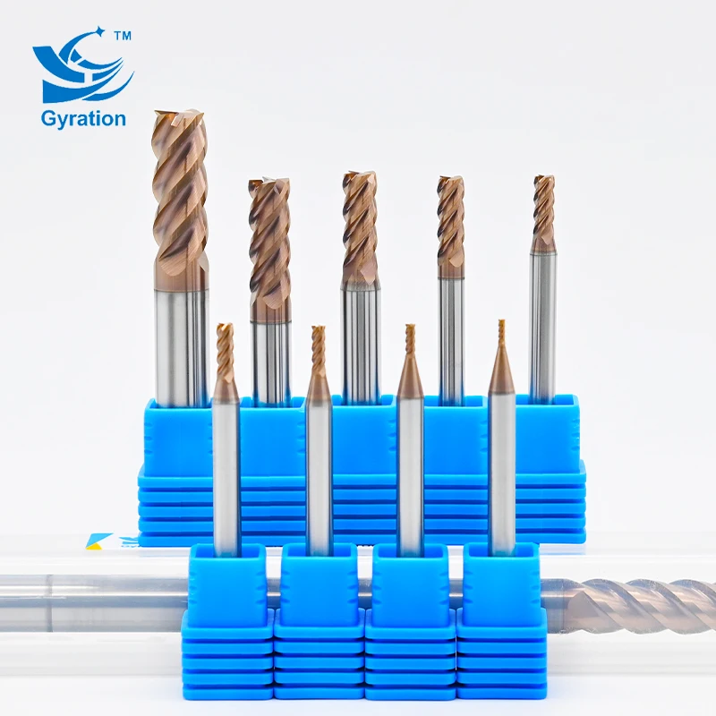 55 degree CNC alloy coating 4-edge tungsten steel stainless steel super hard alloy flat head end mill