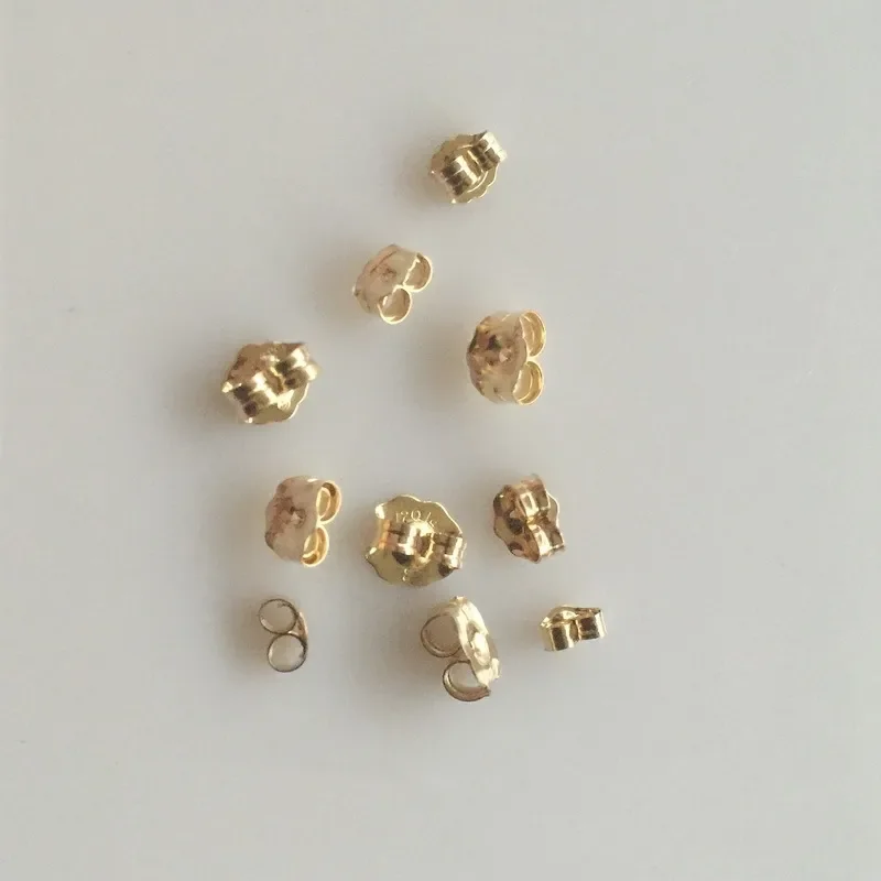 High Quality 14K Gold Filled Earring Backs for making Earring Studs Components