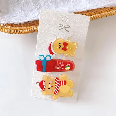 New Christmas Hair clip Set Christmas tree Santa Claus children Hair bands Baby Hairpins Headwear Girl Hairpin Hair accessories