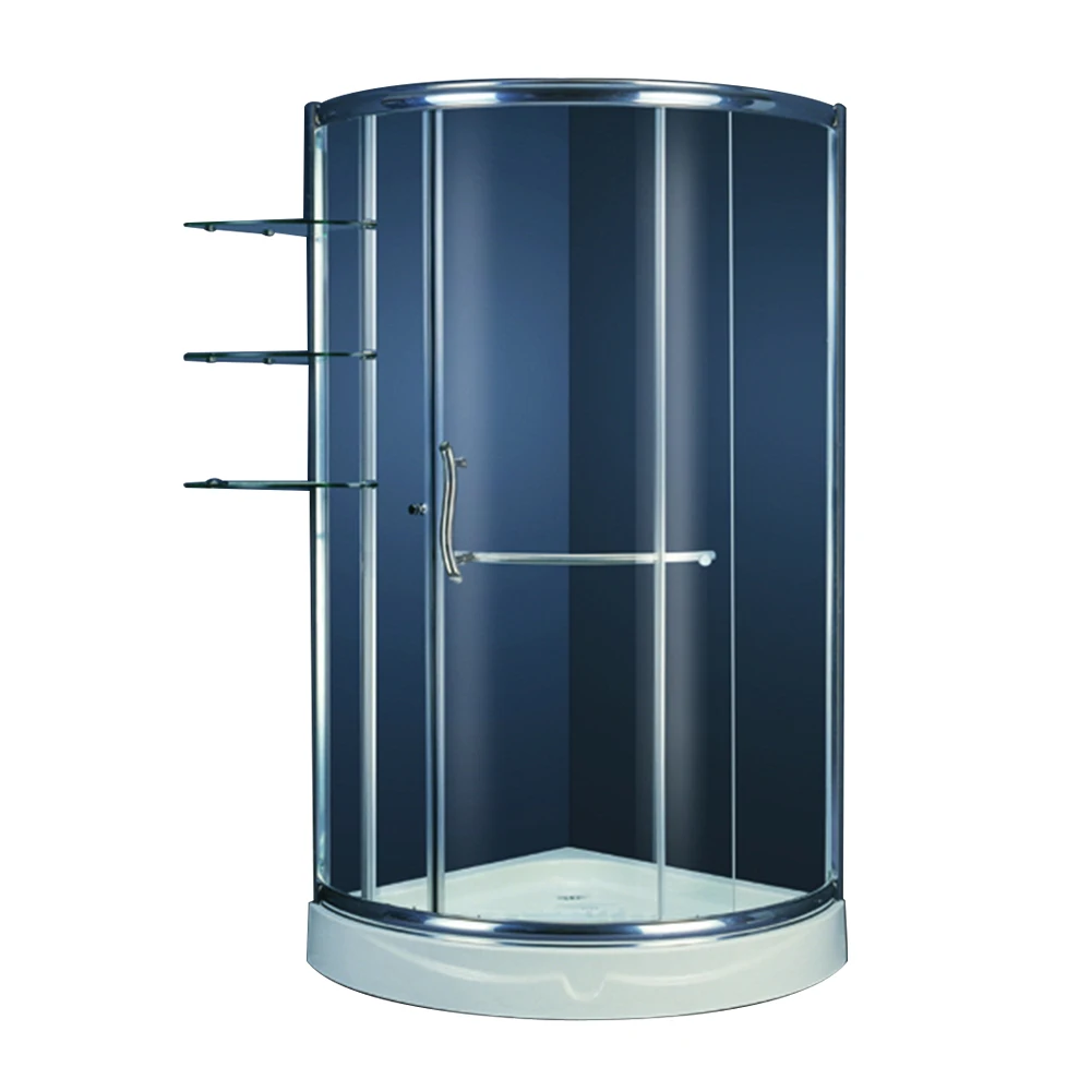 Hot Sale Arc Shaped Steam Shower Room Framed Shower Enclosure Bathroom Tempered Glass Sliding  Shower Cabin