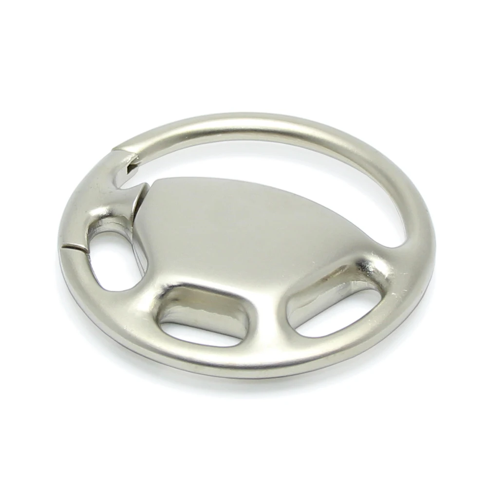 Auto Parts Keychain Hub Key Ring Racing Car Steering Wheel Model Shaped Promotional Truck Pendent Metal Steering Wheel Keychain