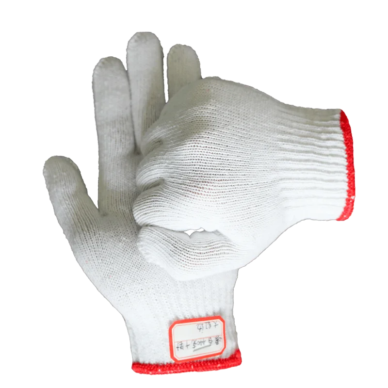 Good Price 10 Gauges Natural White Work Cotton Gloves Manufacturer Vietnam
