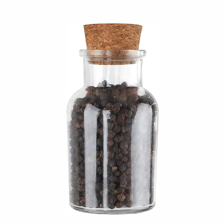 150ml Glass Spice Jars with Cork Transparent Glass Spice Storage Jars with Cork for Storing Spice Herbs and Seasoning Powders
