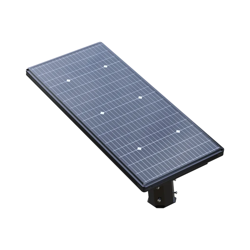 High conversion energy saving aluminum alloy material double glass solar outdoor street lighting street light led auto cleaning