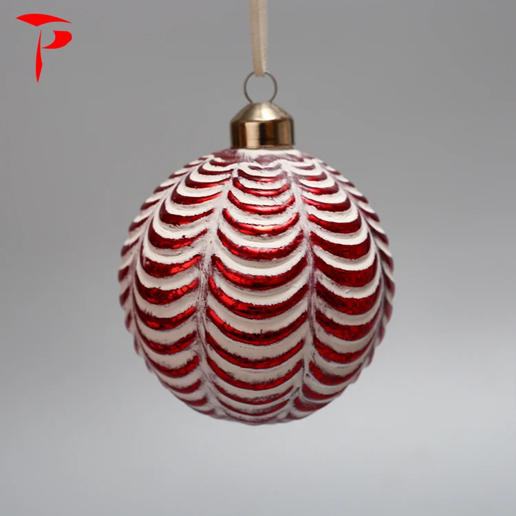 Wave Globe Hanging Christmas Tree Decoration Ornaments Glass Ball
