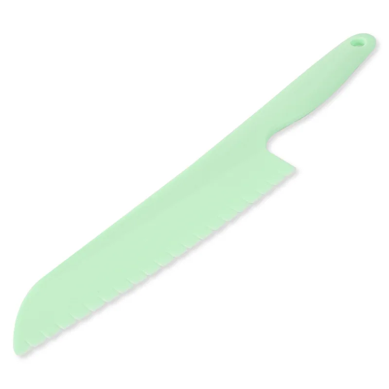 early education auxiliary food tableware, melon and fruit cake knife Kindergarten safety plastic small vegetable board set