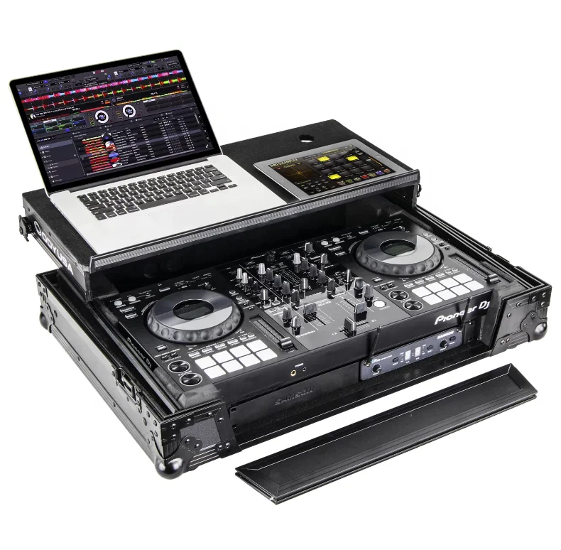 Черный контрольный чехол для ddj pioneer 800 y с нижней 1U стойкой и планерной платформой