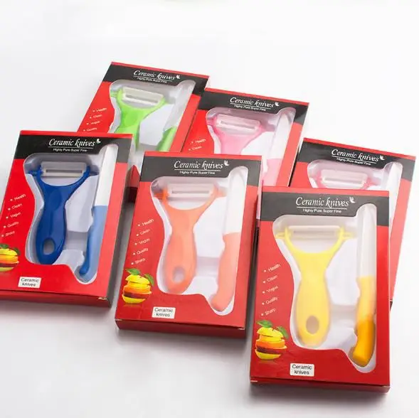 Classic Ceramic Fruit Knife and Peeler set