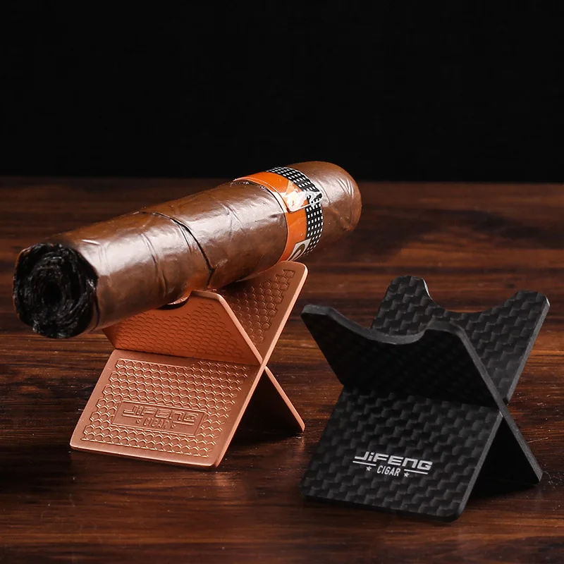 Custom luxury Metal Cigar Holder Cigar Tools Portable Cigar Stand Smoking Accessories
