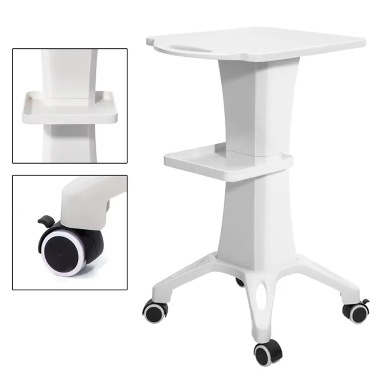 HIFU EMRF PEFACE EMS Hydra Oxygen Jet Peel Facial Beauty Instrument Trolley Stand Holder ABS Assembled Salon Spa Trolley Cart