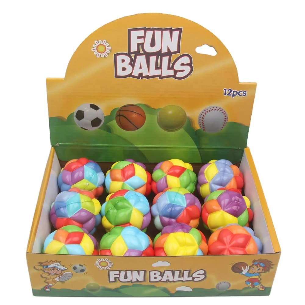 PU Foam High Bouncy Ball Math Symbols Arabic Number Shape Anti-fall Shape Bouncing Ball Kids Outdoor Toys For Children