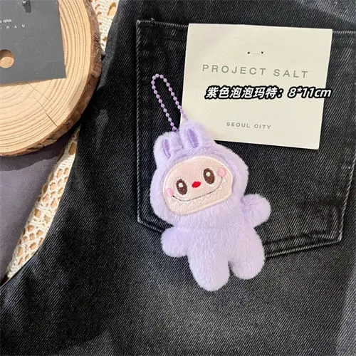 6 видов стилей Labubu Popmart плюшевая Мягкая кукла украшение монстр кулон День рождения Хэллоуин каваи аниме аксессуары брелок