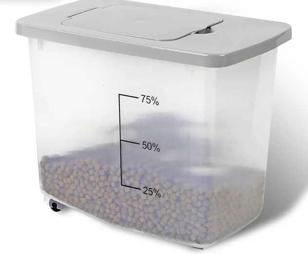 Plastic Dog Food Bucket Sealed Large Grain Storage Bucket Pet Storage Bucket Sealed Barrel Packed Household Super Large Moisture