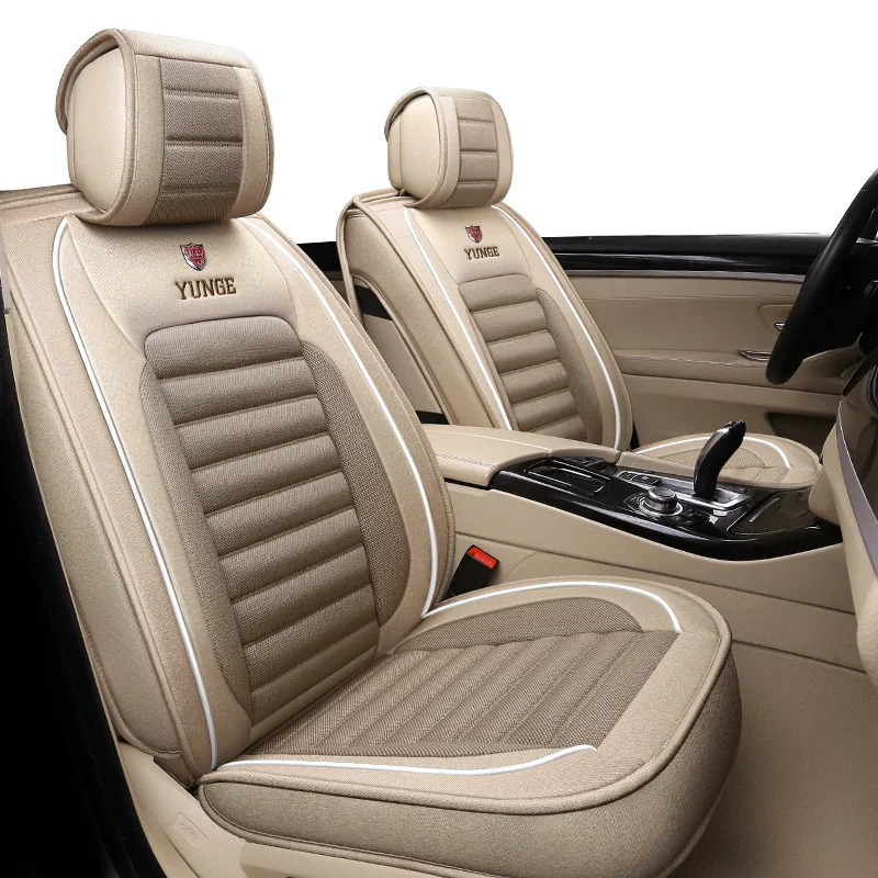 Fashion Leather Car Seat Cover Protector Four Season Universal Luxury Cars Seat Cover Set
