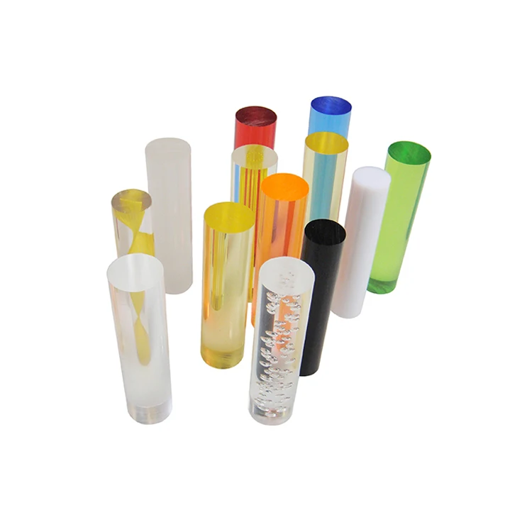 High quality transparent ESD rod custom decorative round plastic Acrylic sheet