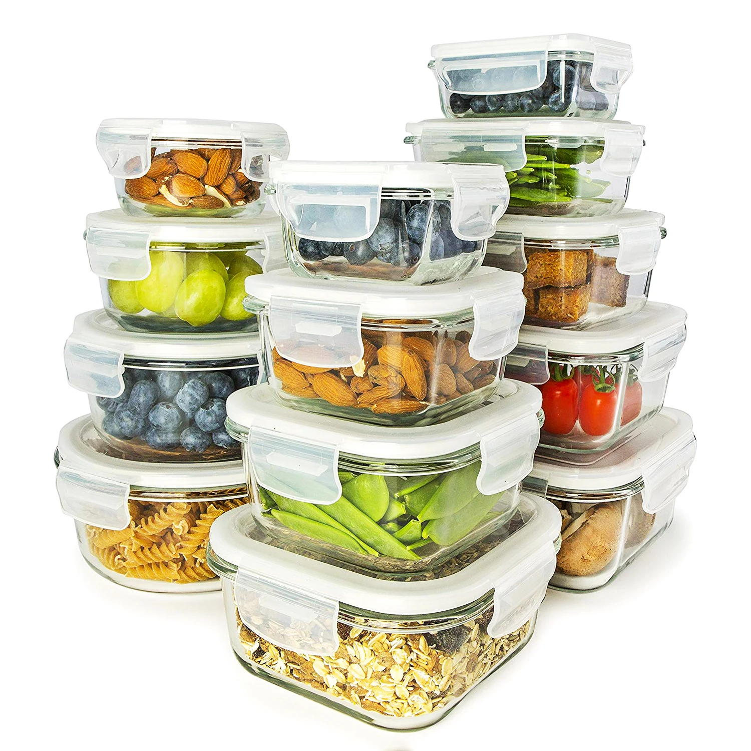 2019 Best seller with lid vacuum container glass taableware food storage homio lunch box
