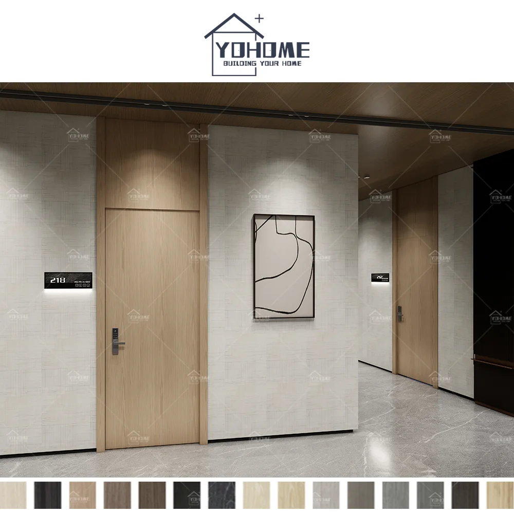 Turkey Standard Exquisite Workmanship Highly Secure Fire Resistant Internal Room Door Fire Rated Hotel Guest Room Doors