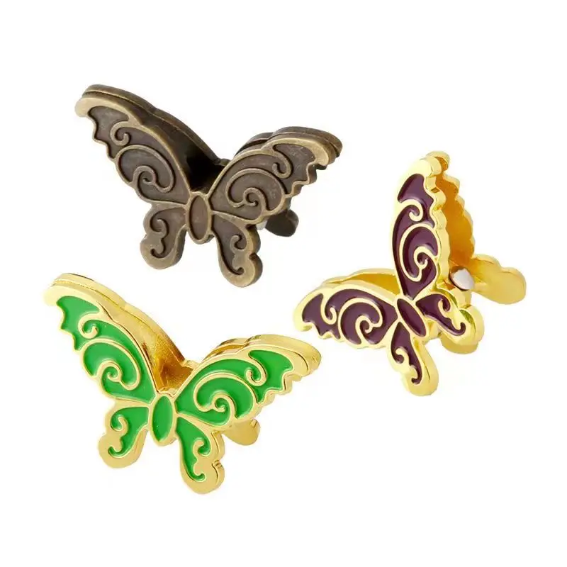 Hot sell Vintage Metal Butterfly Binder Clip Memo Clip Retro Notes Message Paper Clips
