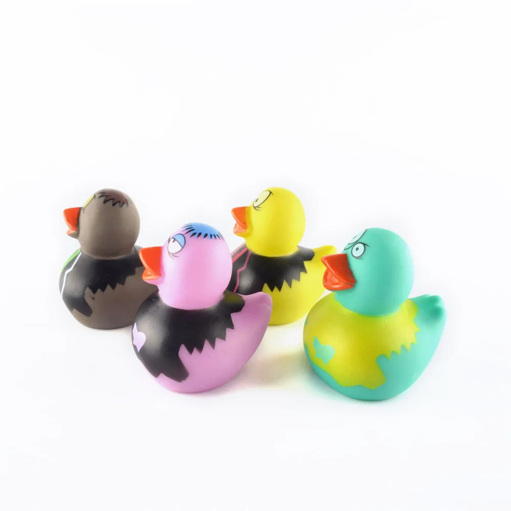 Wholesale Custom Portable Education Fun Cute Various Styles Colors Kids Bath Toys Duck Floating Rubber Ducks