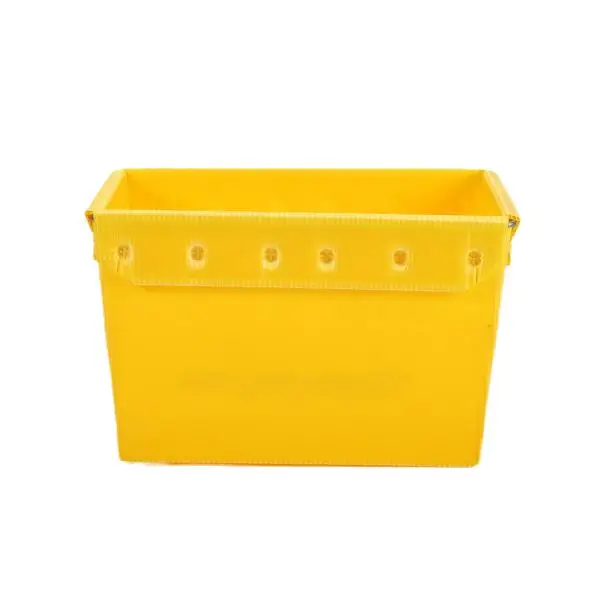 High Cushioning Compressive Strengt PP Hollow Sheet Boxes Packaging Supplies Customised Plastic Box Packaging With Handle