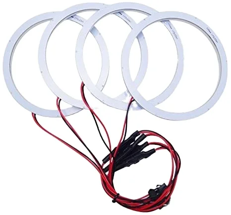 x Car Xenon Cotton Angel Eyes Halo Ring Light For BMW E30/E32/E34 Headlight Styling (White)Other Outdoor
