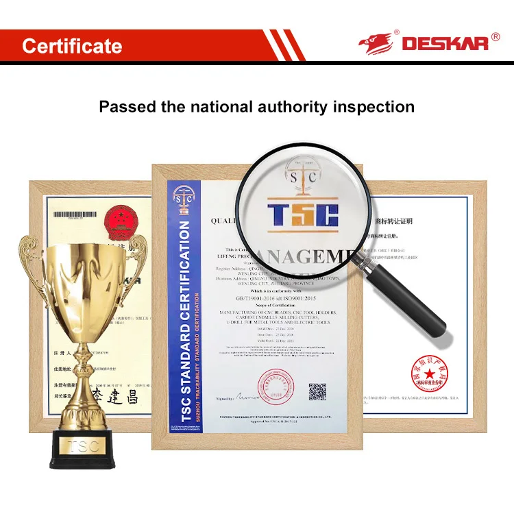 DESKAR U-Drill U Drill Series Drill Bites CNC Lathe Tool Indexable For Carbide Inserts