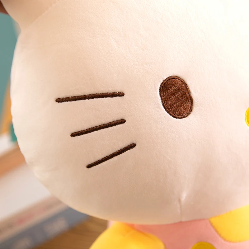 Rainbow KT Cat Plush Toy Creative Doll Customized Filling Animal PP Cotton Soft Toy for Baby Toys Warm and Exquisite