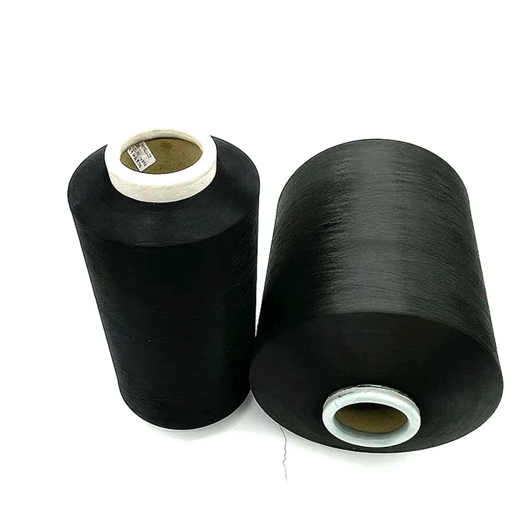 Best selling polyester filament yarn high stretch 30D 14F black polyester yarn