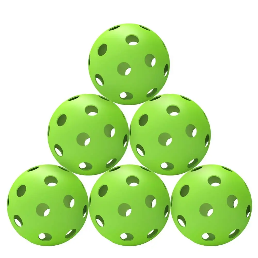Зеленые пиклебольные мячи с 40 отверстиями