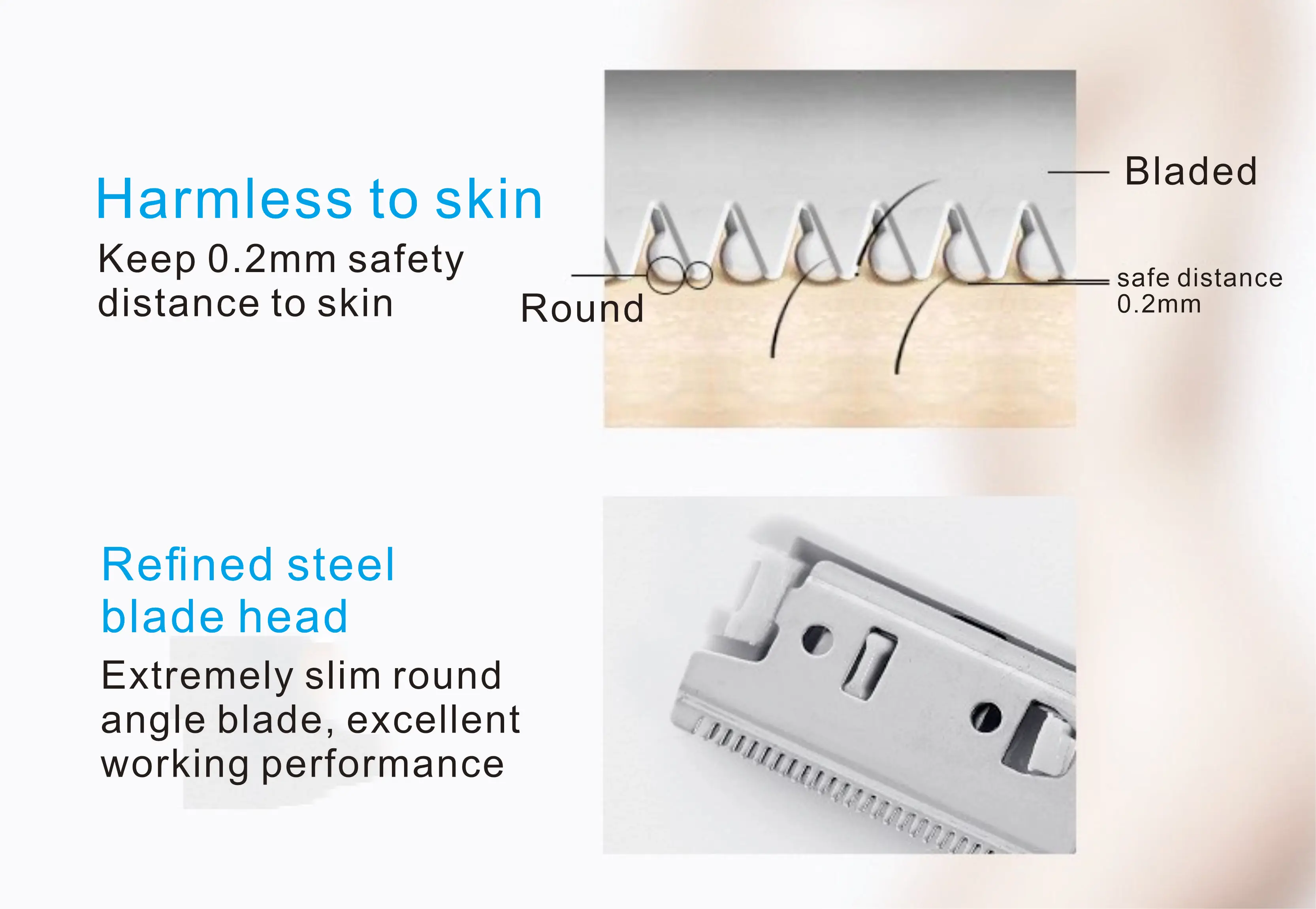 2021 Best Selling Mini Rechargeable Painless Razor Electric Eye Brows Eyebrow Trimmer