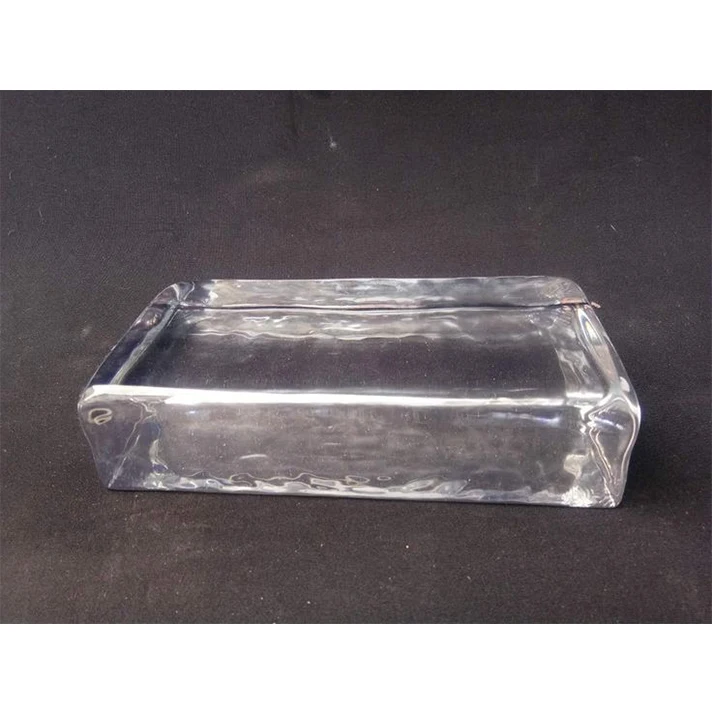Strip Hot Melt Glass Brick Clear & Colored & Frosted Decorative Glass Bricks Blocks Fire Rated Hanging Solid Crystal Glass Brick