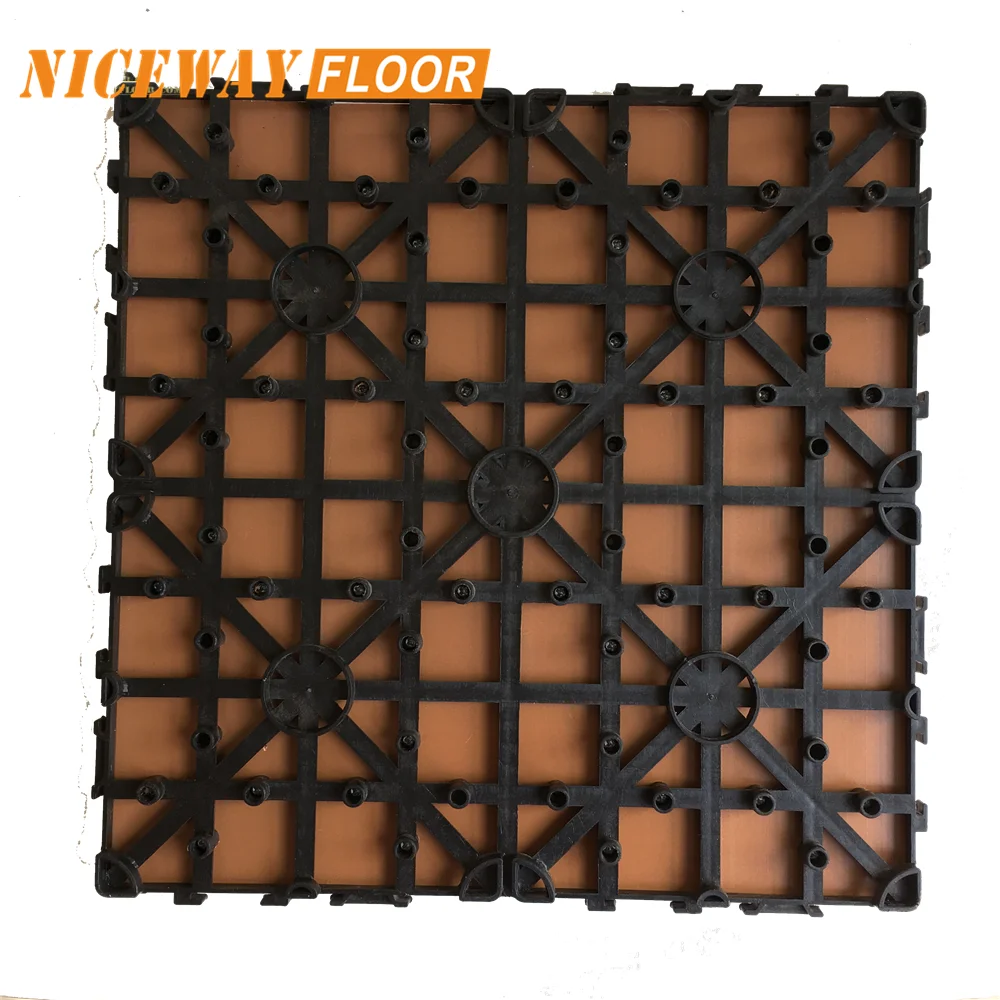 Easy Assemble durable park outdoor interlocking Fireproof DIY WPC decking