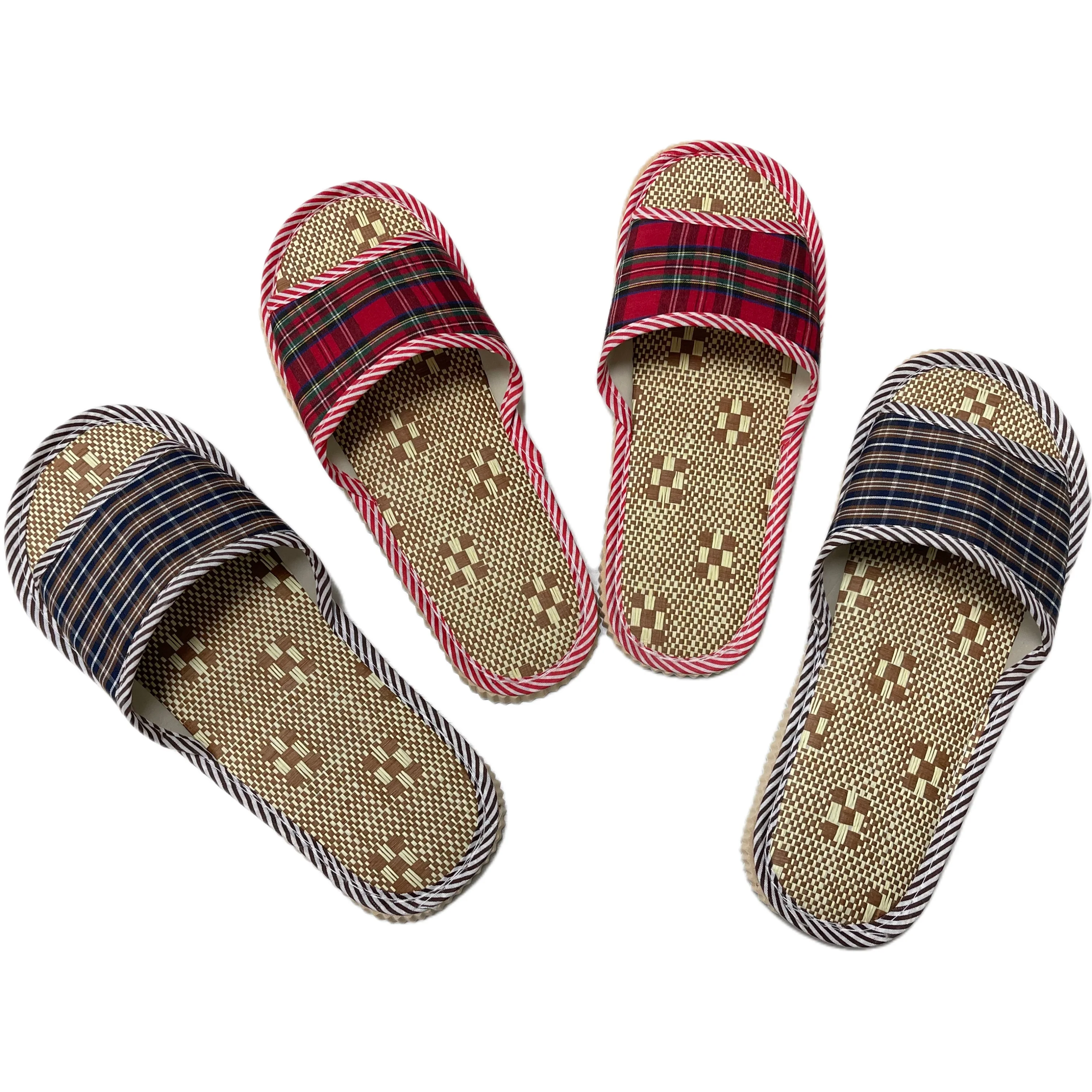 EVA rattan straw mat linen slippers home men and women guest drag indoor slippers