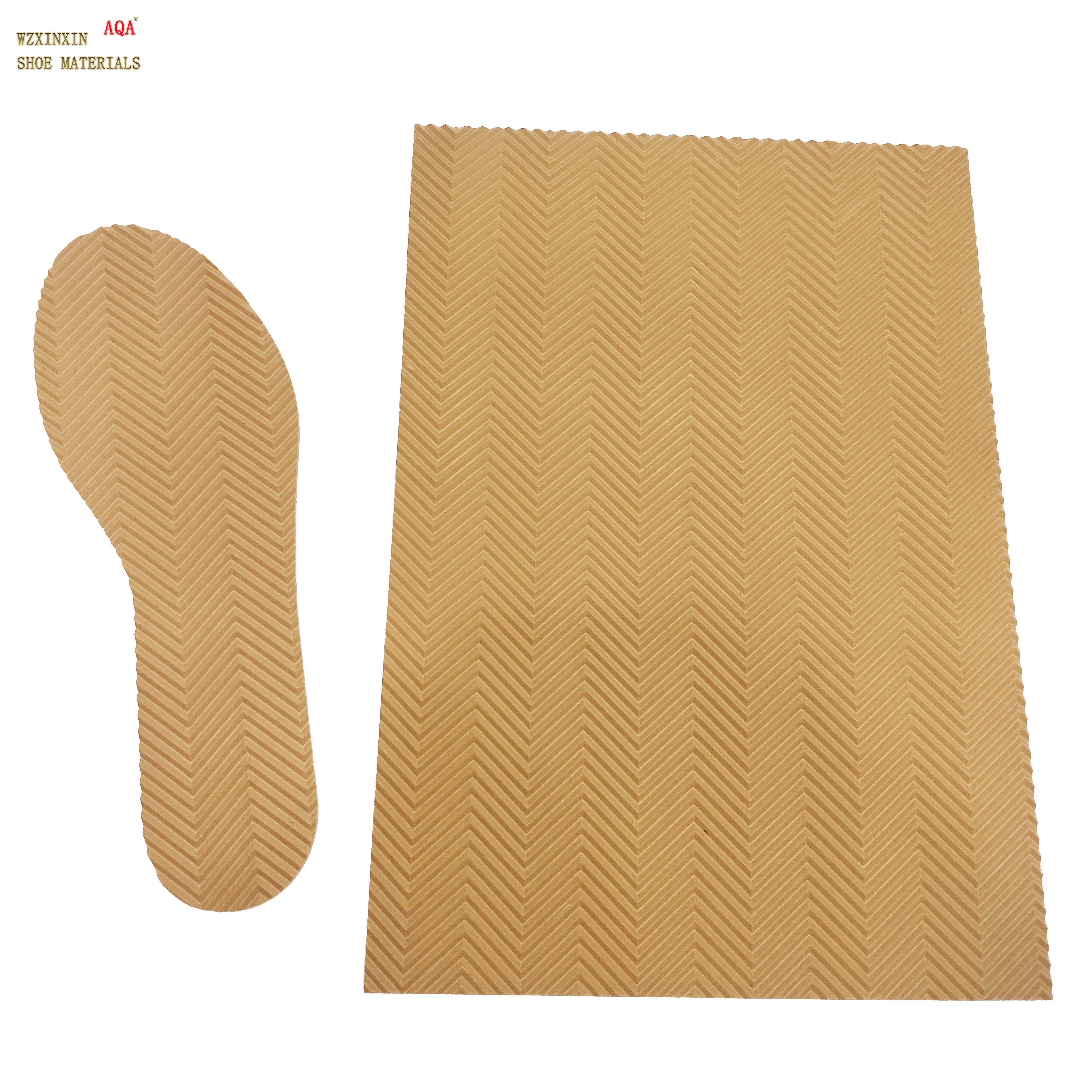 Environment  friendly recyclable material straight wave design rubber sheet various design outsole sheet for slipper and sandals