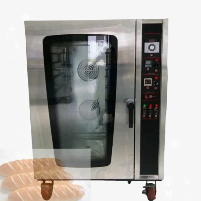 baking equipment automatic industrial electric baking rotary oven commercial 8 trays convection oven for sale