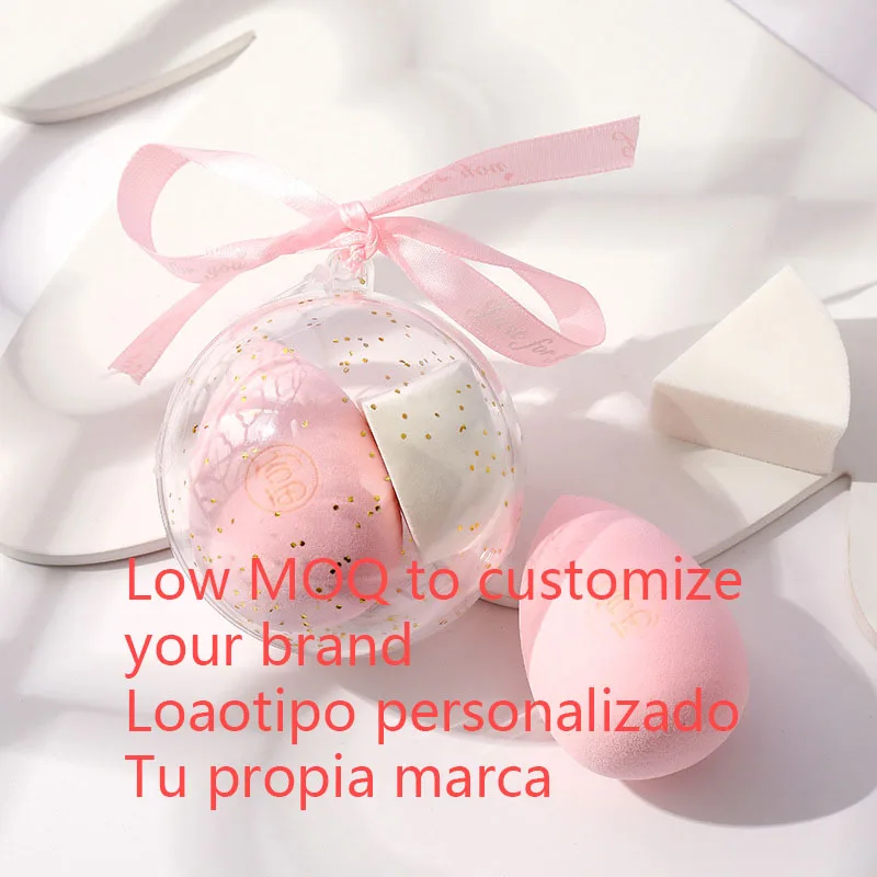 Makeup Sponge Puff Super Soft Waterdrop Makeup Sponge Blender Gourd Triangle Shape Makeup Tools Sponge Gift Set