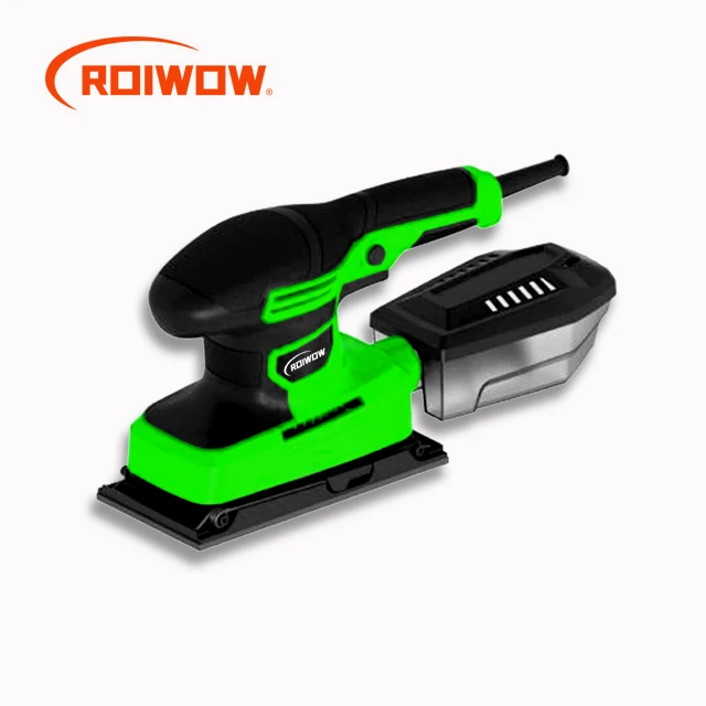 260W Portable Woodworking Finishing Polishing Sanding Machine With Dust Exhaust Vacuum 1/3 Mini Exactly Electric Sheet Sanders